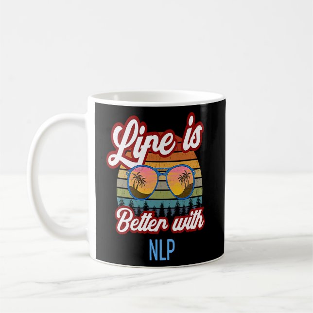 NLP Vintage Sunset NLP Teacher Beginner  Coffee Mug (Left)