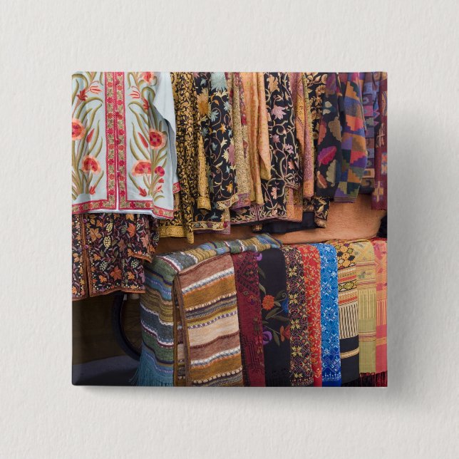 NM, New Mexico, Santa Fe, Navajo clothing, 15 Cm Square Badge (Front)