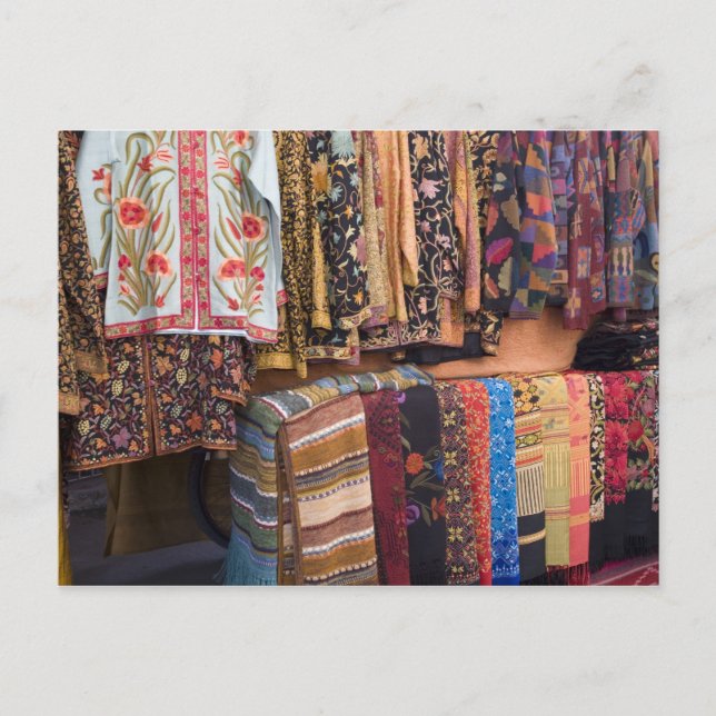 NM, New Mexico, Santa Fe, Navajo clothing, Postcard (Front)