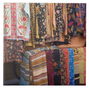 NM, New Mexico, Santa Fe, Navajo clothing, Tile