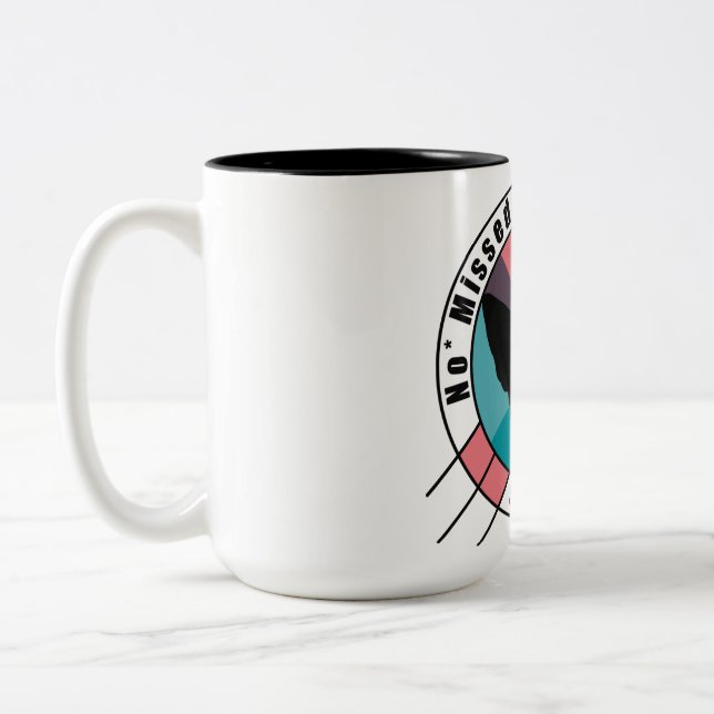 NMD Circle Design Two-Tone Coffee Mug (Left)