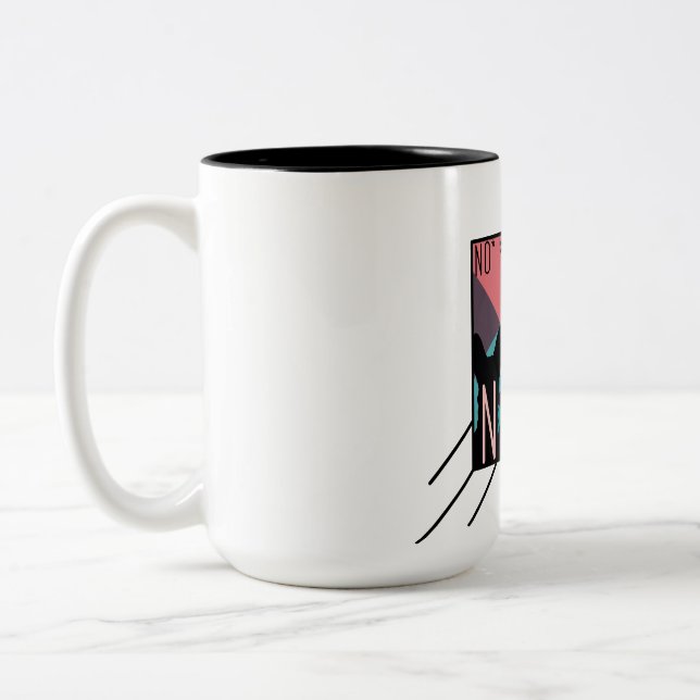 NMD Square Design Two-Tone Coffee Mug (Left)