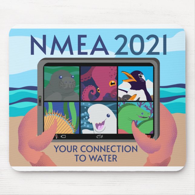 NMEA 2021 Logo - Full Mouse Mat (Front)