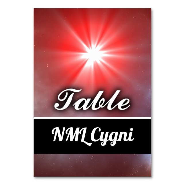 NML Cygni Table Number (Front)