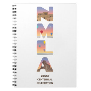 NMLA centennial logo notebook