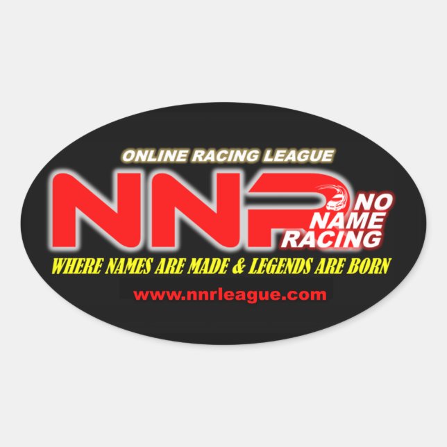 NNR oval league logo Sticker (Front)
