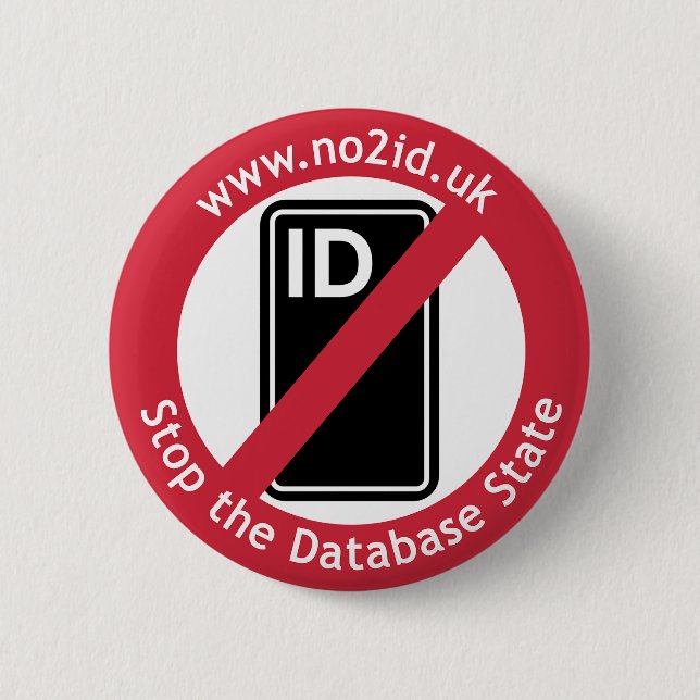 NO2ID 2026 Button Badge  (Front)