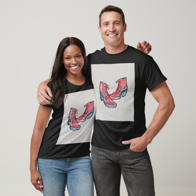No 01, Hand Drawing Of Funny Shoes Collection T-Shirt (Unisex)