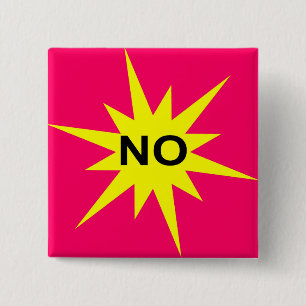 No 15 Cm Square Badge