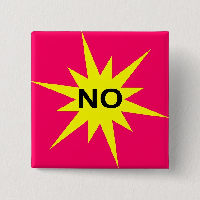 No 15 Cm Square Badge (Front)