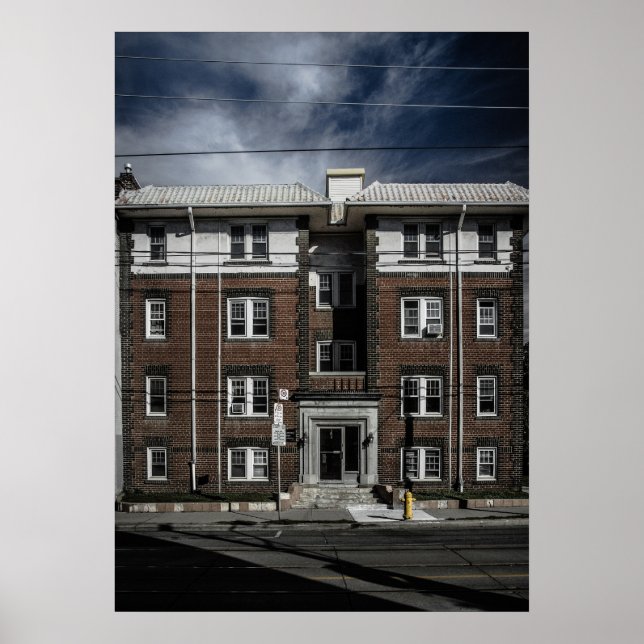 No 1836 Queen St E 2 Colour Version Poster (Front)