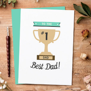 No. 1 Best Dad Award Whimsy Trophy Father's Day