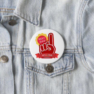 No 1 Best Dad Father's Day Birthday 7.5 Cm Round Badge