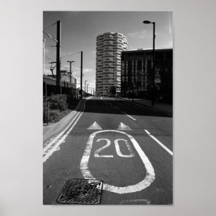 No. 1 Croydon, London UK 8" x 12". Print