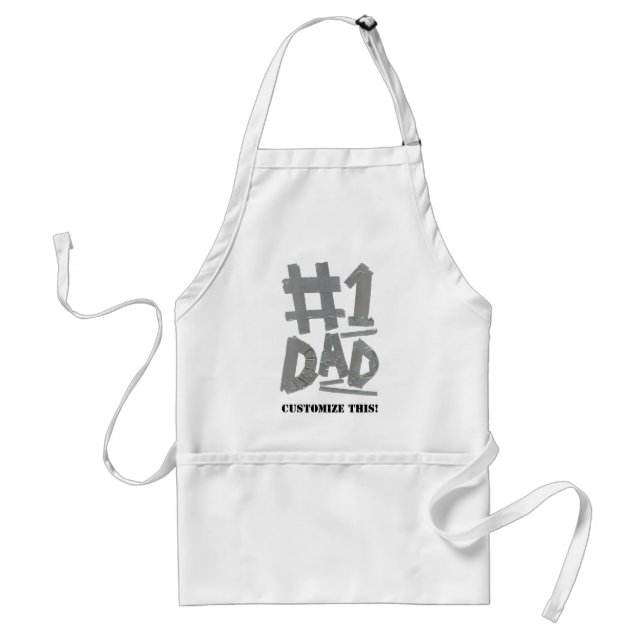 No. 1 Dad Apron (Customisable) (Front)