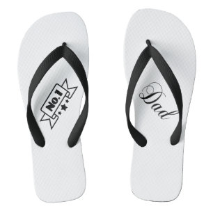 No.1 Dad Father's Day Flip Flops