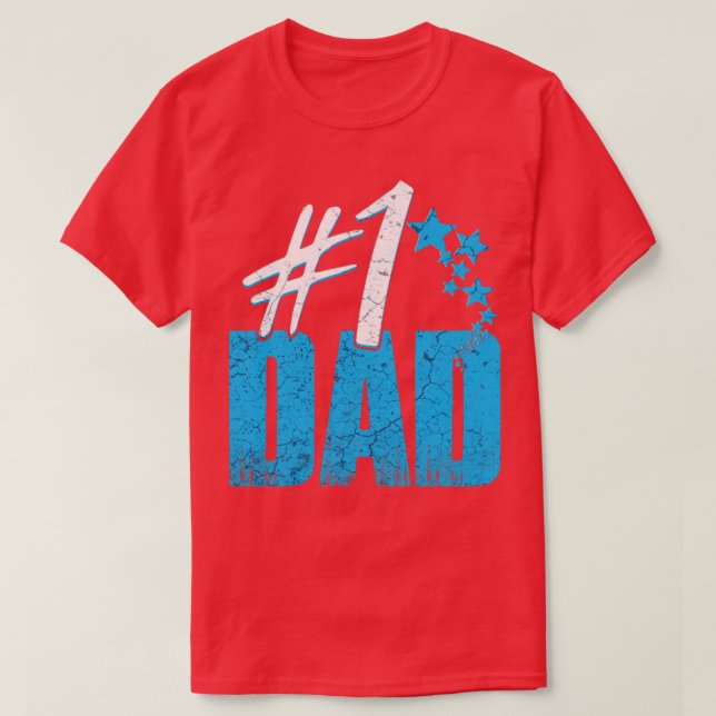 No 1 Dad T-Shirt (Design Front)