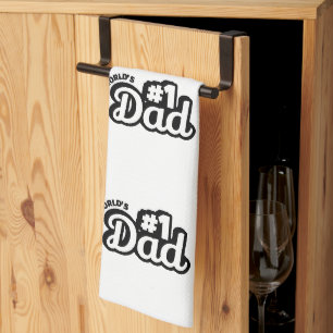 No.1 Dad Tea Towel