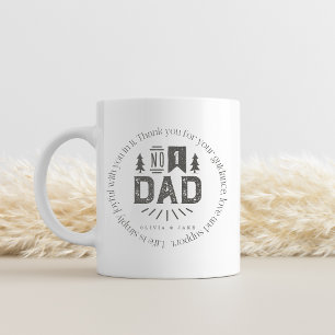 No. 1 Dad Vintage Circle Personalised  Custom Name Coffee Mug