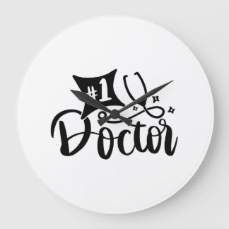 No 1 Doctor  Large Clock