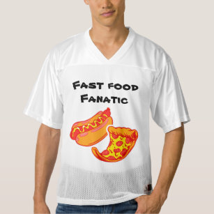 No. 1 Fast food Fanatic    Men's Football Jersey