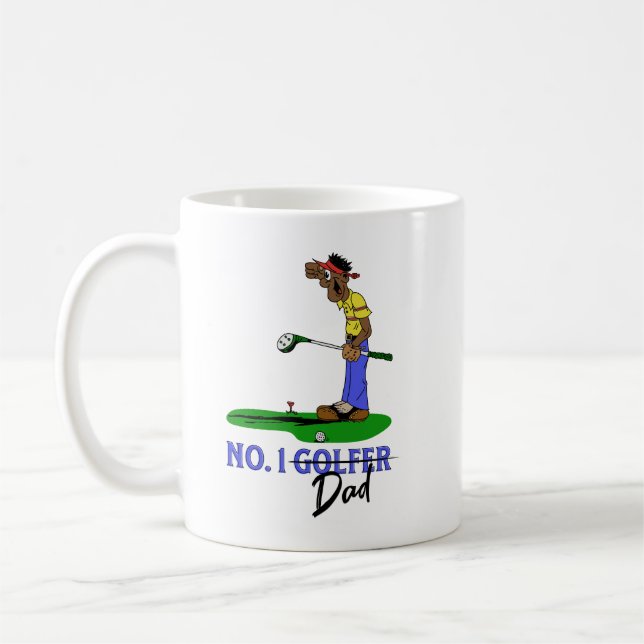 No. 1 Golfer Dad Coffee Mug (Left)
