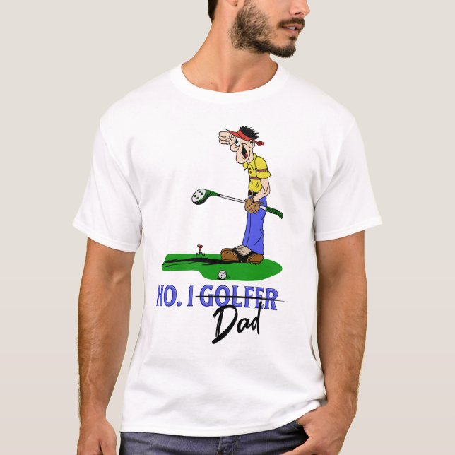 No. 1 Golfer Dad T-Shirt (Front)