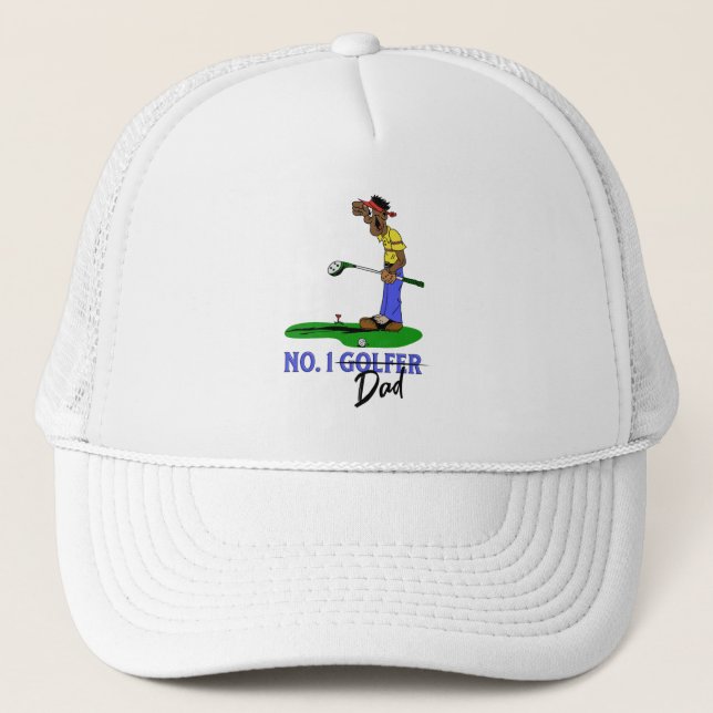 No. 1 Golfer Dad Trucker Hat (Front)