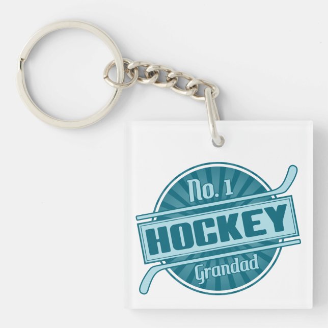 No.1 Hockey Grandad Key Ring (Front)