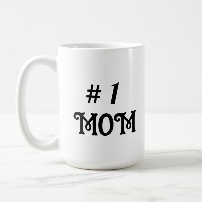 No. 1 Mum Mother's Day Gift Coffee Mug (Left)