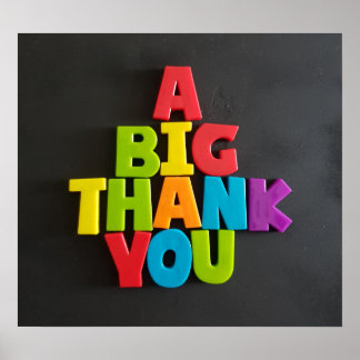 No: 202 A BIG THANK YOU poster from TFDG