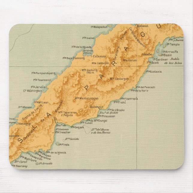 No 25 South Paragua, Balabac Mouse Mat (Front)