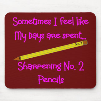 No 2 Pencil Gifts for Teachers, secretaries etc Mouse Mat