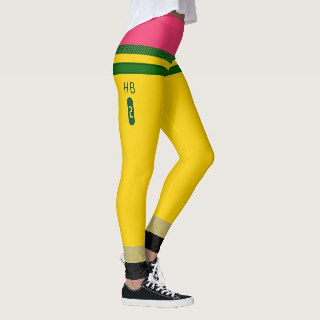 No.2 Pencil Pants/Leggings Dixon Ticonderoga Style Leggings (Right)