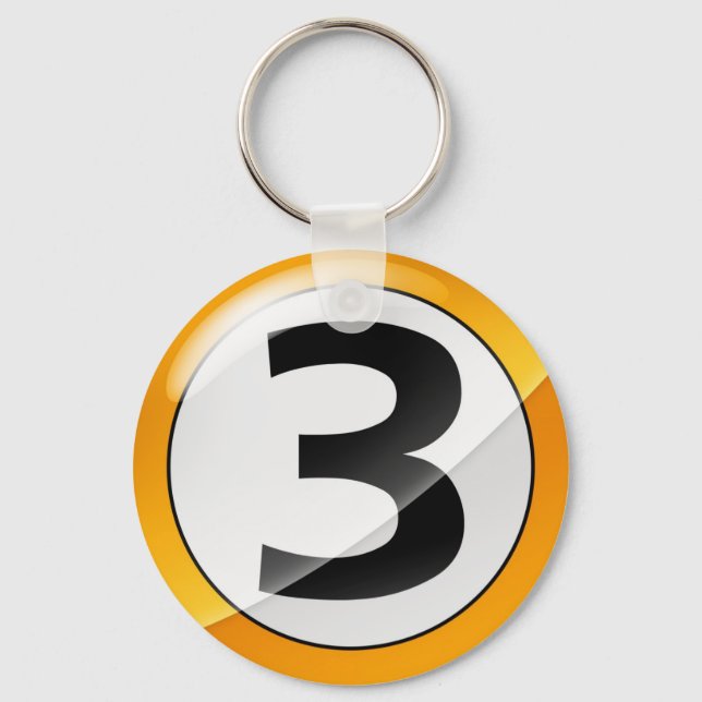 No.3 gold key ring (Front)