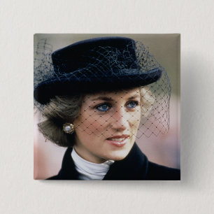 No.44 Princess Diana France 1988 15 Cm Square Badge