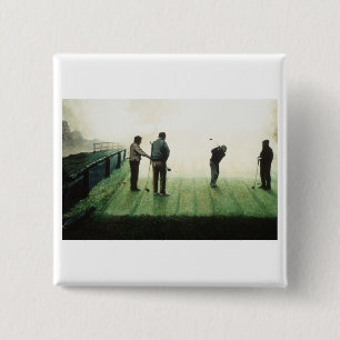 No.4 'Autumn morning' by Ron McGill 15 Cm Square Badge
