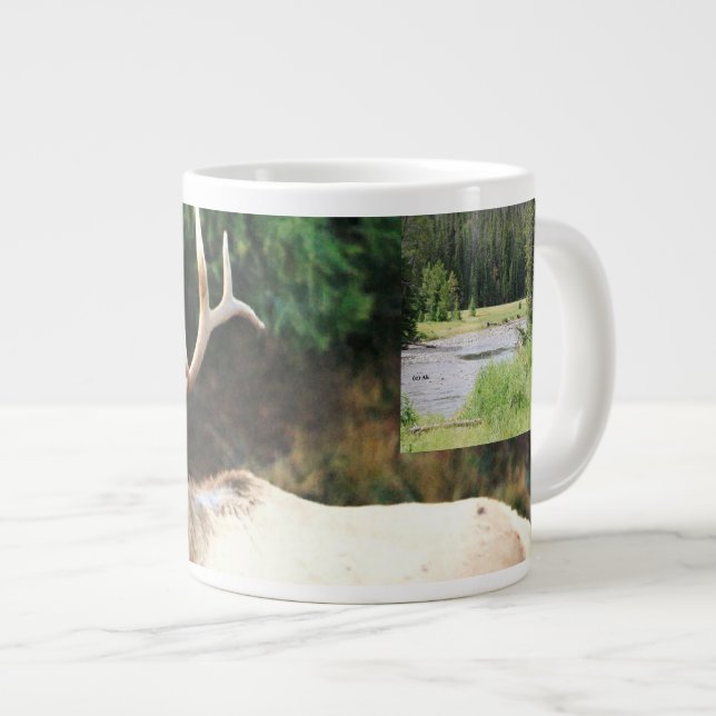 No # 510 - Coffee Mug Jumbo, Montana ELK. (Front Right)