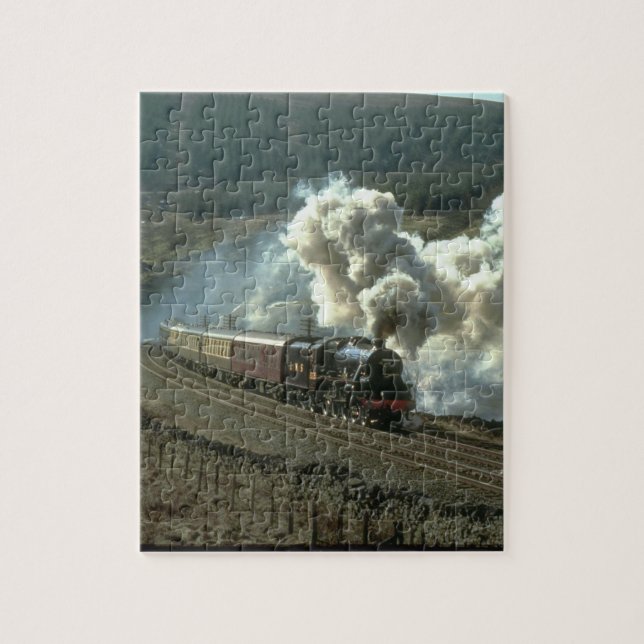 No. 5305 leaves Blea Moor Tunnel_Steam Trains Jigsaw Puzzle (Vertical)