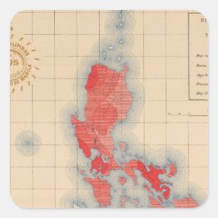 No 6 Distribution Temblores Signs Square Sticker