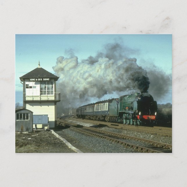 No. 850 storms along the Settle & Carlisle route Postcard (Front)