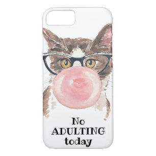 No Adulting Today Funny Cat iPhone 8/7 Case