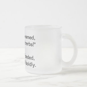No Adverbs Humourous Mug