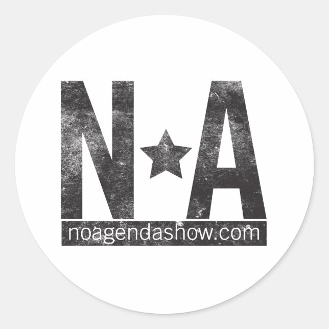 No-Agenda-Stars Small Stickers (Front)