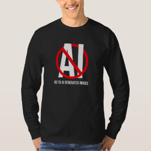 NO AI ART AI Art Is Theft - Against Generated Art T-Shirt