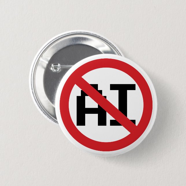 No AI Artificial Intelligence - Resist AI 6 Cm Round Badge (Front & Back)