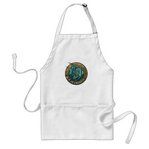 No Air Underwater Angelfish Porthole Standard Apron