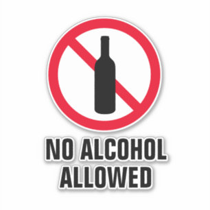 No alcohol allowed public drinking prohibited