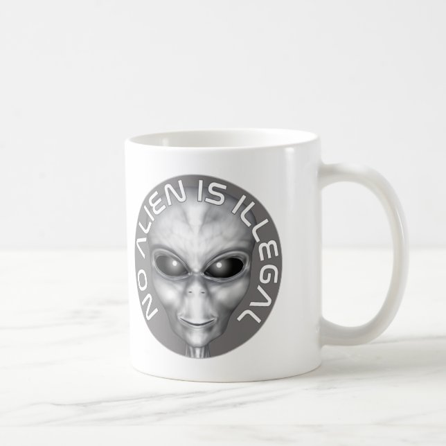 No Alien Is Illegal Coffee Mug (Right)