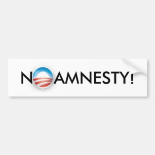 No Amnesty! Bumper Sticker